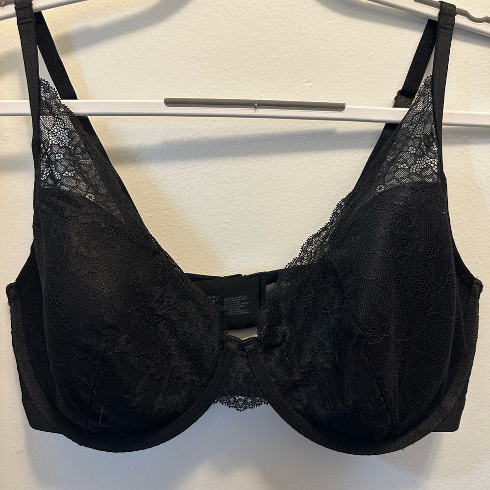 Elegant Black Lace Bra